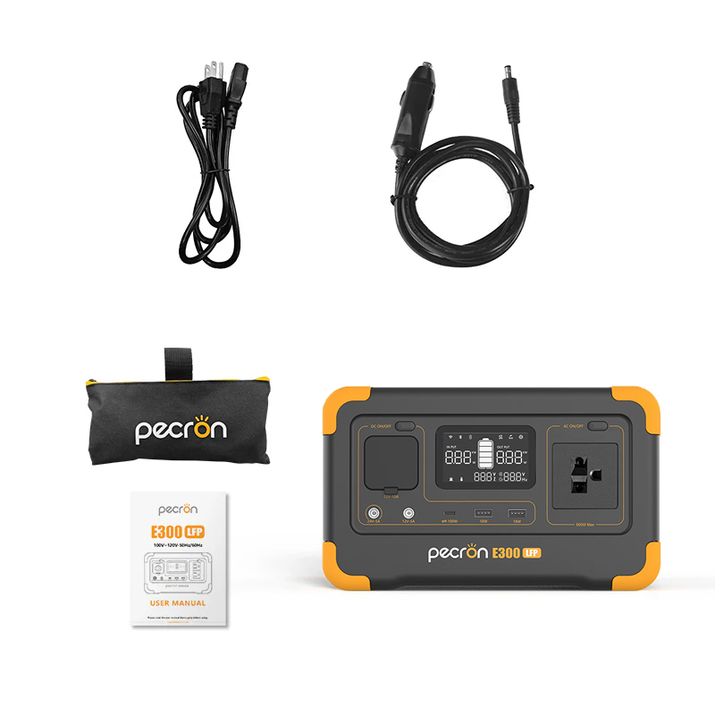 Pecron E300LFP Portable Power Station(UPS) 600W/288Wh LiFePo4 แบตสำรองพกพา แบตสำรองไฟ 220V รับประกัน 2 ปี