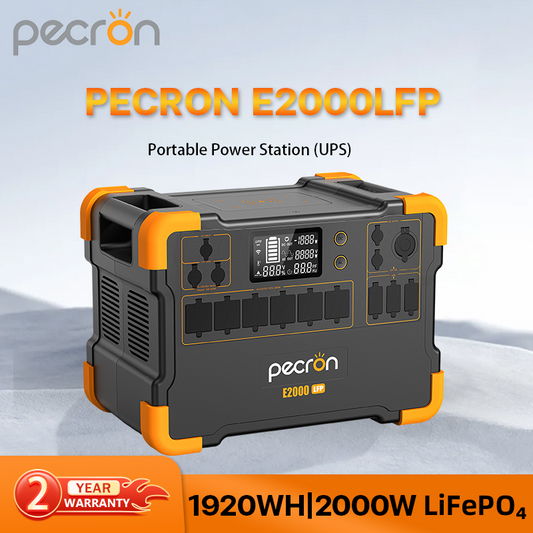 Pecron E2000LFP Portable Power Station(UPS) 1920Wh/2000W แบตเตอรี่สำรองพกพา แบตเตอรี่สำรองไฟ 220V